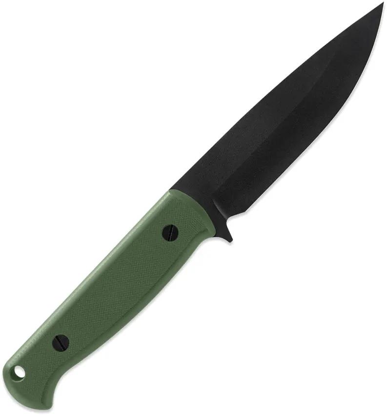 Skallywag Tactical Wanderer Fixed Blade - Green G10 Handle PVD Coated 154CM Drop Point by Skallywag Tactical