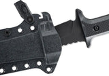 Skallywag Tactical Riptide Fixed Blade Spear - 6.38in Black PVD D2 Blade, Full Tang, G10 Handle, Kydex Sheath by Skallywag Tactical