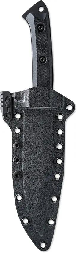 Skallywag Tactical Riptide Fixed Blade Spear - 12 Inch D2 Steel With Black PVD Coat And Full Tang by Skallywag Tactical