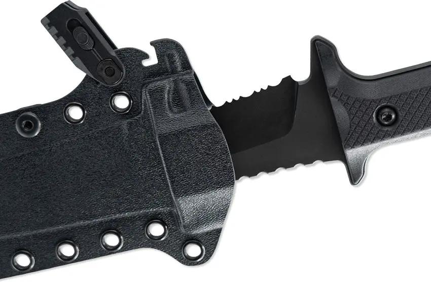Skallywag Tactical Riptide Fixed Blade Spear - 12 Inch D2 Steel With Black PVD Coat And Full Tang by Skallywag Tactical