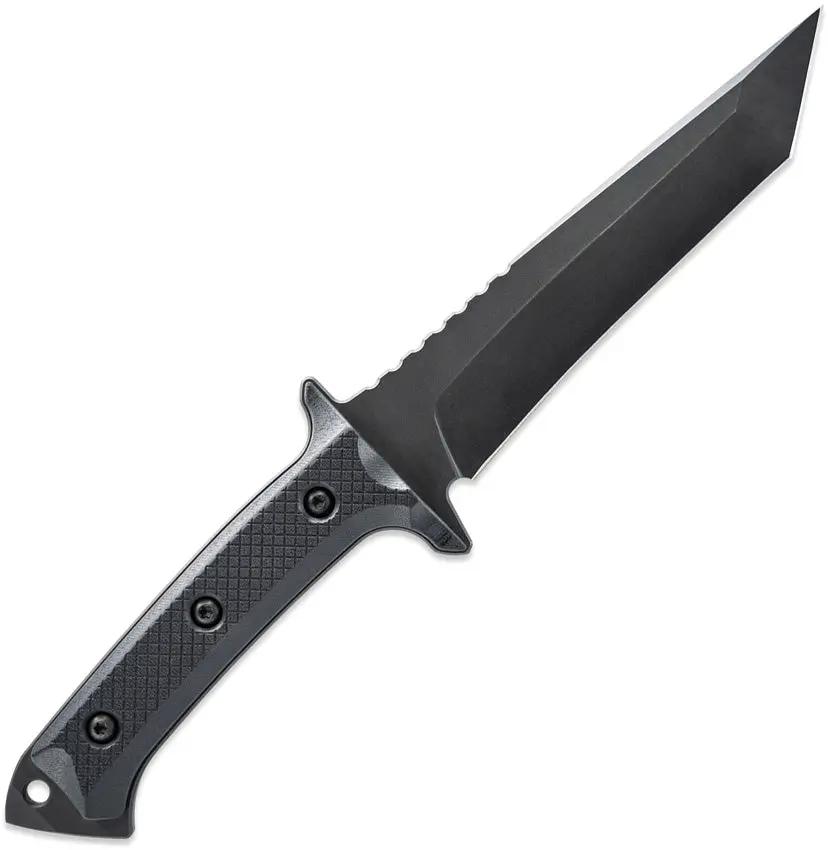 Skallywag Tactical Riptide Fixed Blade Tanto - Black PVD D2 Blade With Full Tang G10 Handle by Skallywag Tactical