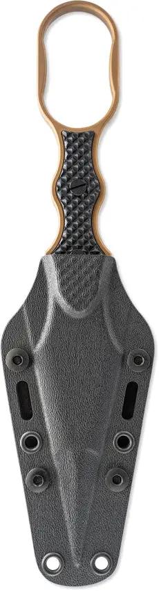 Skallywag Tactical Professional Guardian Fixed - D2 Steel Double Edge Blade With Dark Earth PVD Coating by Skallywag Tactical