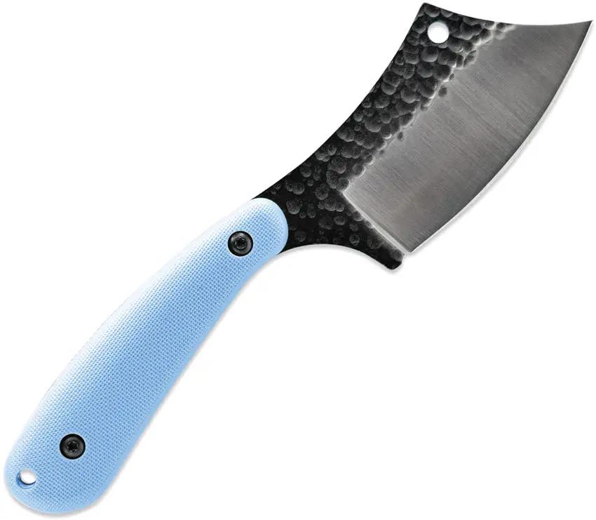 Skallywag Tactical Mantis Fixed Blade Knife - Blue PVD Coated Blade Full Tang Lanyard Hole by Skallywag Tactical