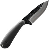 Skallywag Tactical Fireside Fixed Blade - Hammered Finish 3-Inch Blade, Full Tang, Black Nylon Handle by Skallywag Tactical