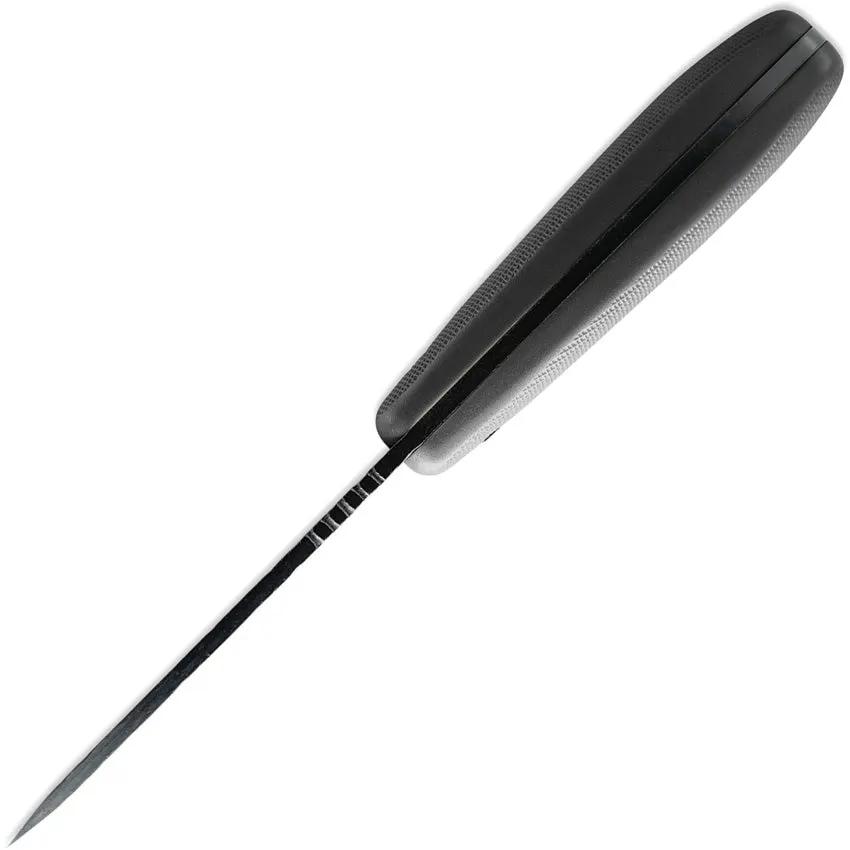 Skallywag Tactical Fireside Fixed Blade - Hammered Finish 3-Inch Blade, Full Tang, Black Nylon Handle by Skallywag Tactical