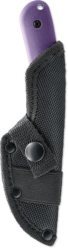 Skallywag Tactical Fireside Fixed Blade Knife - Purple Nylon Handle Full Tang PVD Coated 3 Inch Spear Point Blade by Skallywag Tactical