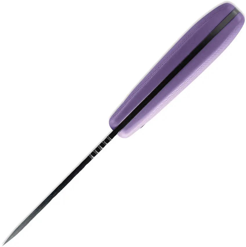 Skallywag Tactical Fireside Fixed Blade Knife - Purple Nylon Handle Full Tang PVD Coated 3 Inch Spear Point Blade by Skallywag Tactical