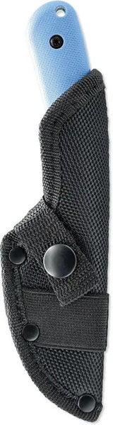 Skallywag Tactical Fireside Fixed Blade Knife - Blue Nylon Handle, Full Tang, PVD Coated Blade by Skallywag Tactical