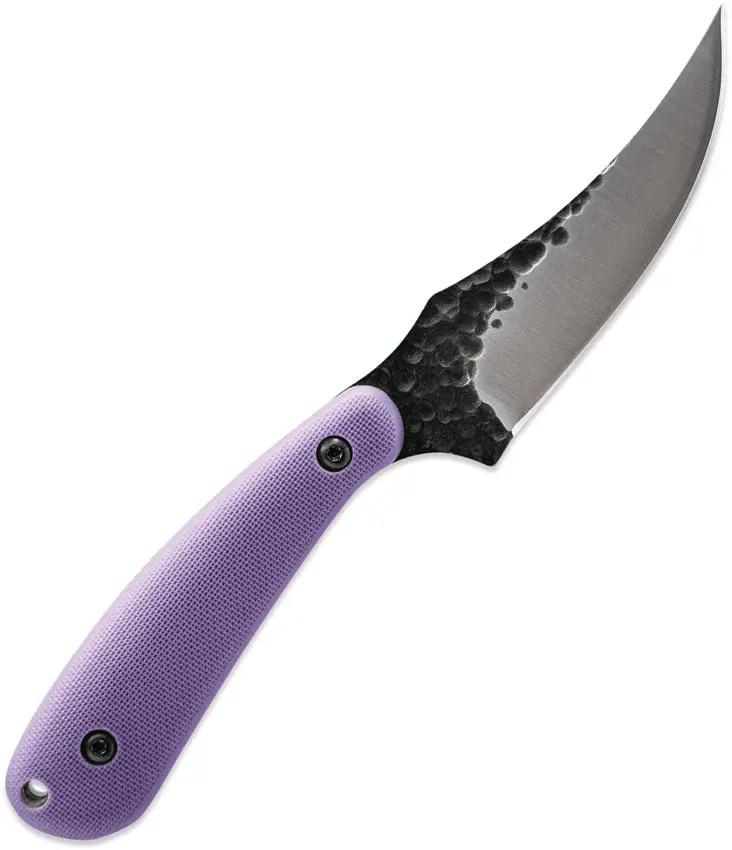 Skallywag Tactical Scorpion Fixed Blade Knife - Purple Handle, Full Tang, PVD Coated Blade by Skallywag Tactical