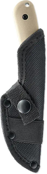 Skallywag Tactical Scorpion Fixed Blade Knife - Tan Nylon Handle, 7 Inch Overall, Hammered 420 Stainless Skinner Blade by Skallywag Tactical