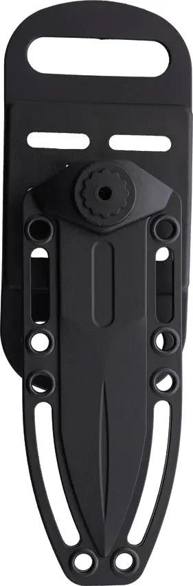Skallywag Tactical Knife - Fixed Black Blade 9.5in Overall With 4.5in Black PVD 420 Stainless And Rotating Belt Sheath by Skallywag Tactical