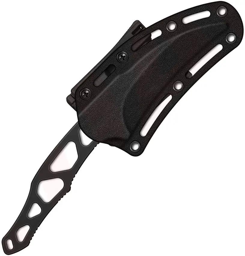 Skallywag Tactical Peg Leg Fixed Blade 9 Inch Overall Black PVD 80CrV2 Blade Skeletonized Handle by Skallywag Tactical