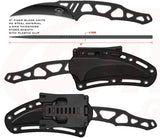 Skallywag Tactical Peg Leg Fixed Blade 9 Inch Overall Black PVD 80CrV2 Blade Skeletonized Handle by Skallywag Tactical