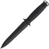 Skallywag Tactical The Malice Fixed Blade - Black PVD Coated Double Edge Bohler K340 ISODUR Blade by Skallywag Tactical