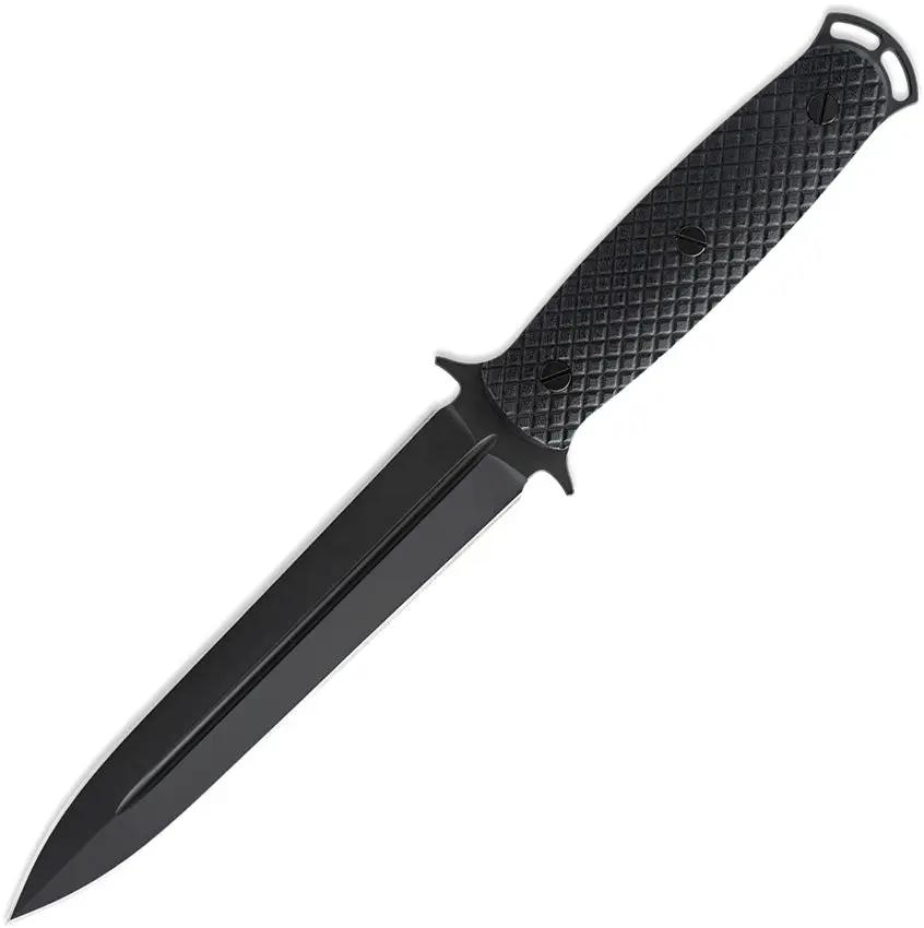 Skallywag Tactical The Malice Fixed Blade - Black PVD Coated Double Edge Bohler K340 ISODUR Blade by Skallywag Tactical