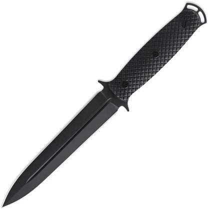 Skallywag Tactical The Malice Fixed Blade - Black PVD Coated Double Edge Bohler K340 ISODUR Blade by Skallywag Tactical