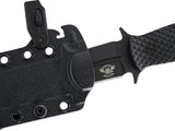 Skallywag Tactical The Malice Fixed Blade - Black PVD Coated Double Edge Bohler K340 ISODUR Blade by Skallywag Tactical