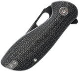 Skallywag Tactical Mudskipper Linerlock Knife - 14C28N Sandvik Stainless Tanto Blade With Black Micarta Handle by Skallywag Tactical