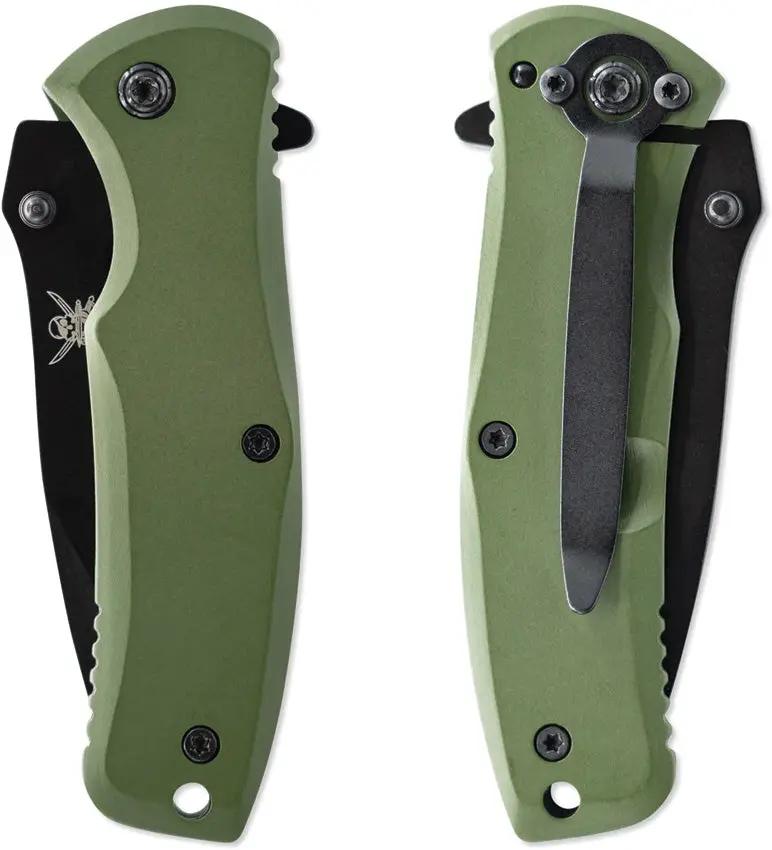 Skallywag Tactical Mini Jack Framelock AO - Assisted Opening Pocket Knife 3.5in Closed 2.75in Blade OD Green by Skallywag Tactical