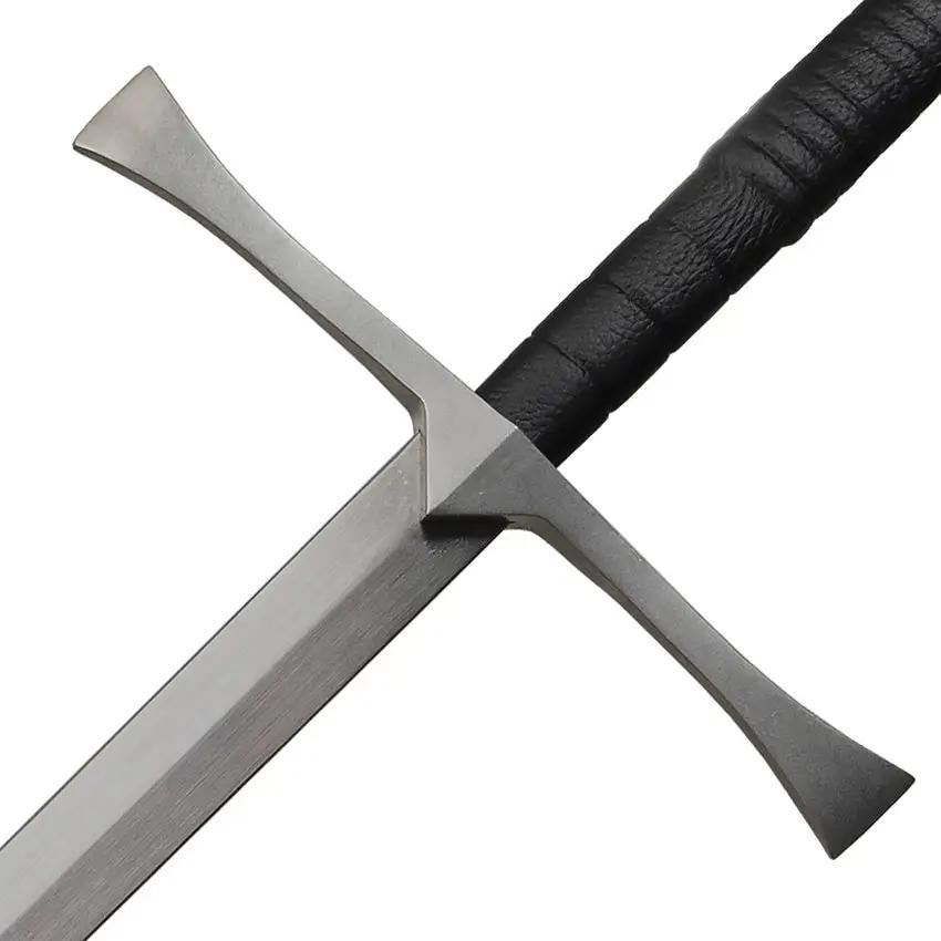 Legacy Arms Irish Hand And Half Sword SL0011 - Full Tang 5160 Carbon Steel Blade, Black Leather Wrapped Handle by Legacy Arms