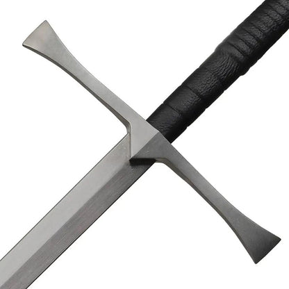 Legacy Arms Irish Hand And Half Sword SL0011 - Full Tang 5160 Carbon Steel Blade, Black Leather Wrapped Handle by Legacy Arms