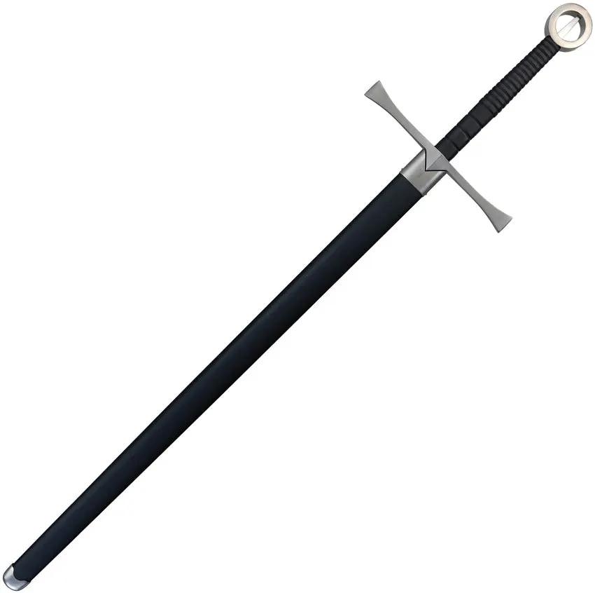 Legacy Arms Irish Hand And Half Sword SL0011 - Full Tang 5160 Carbon Steel Blade, Black Leather Wrapped Handle by Legacy Arms