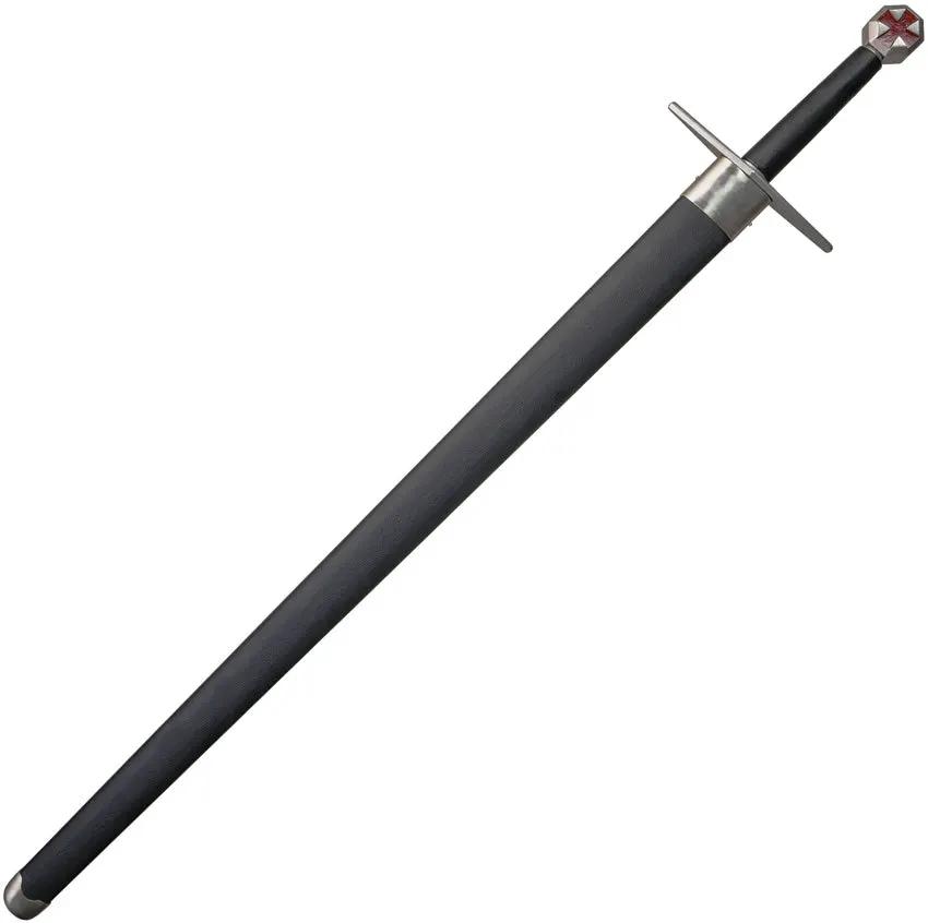 Legacy Arms Templar Knight Sword - Satin Finish 34.5in 5160 Steel Blade Leather Wrapped Handle by Legacy Arms