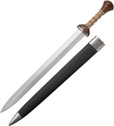Legacy Arms Roman Gladius Sword SL0222 - 22 Inch Double Edged 5160 Carbon Steel Blade With Sculpted Wood Handle by Legacy Arms