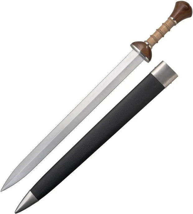 Legacy Arms Roman Gladius Sword SL0222 - 22 Inch Double Edged 5160 Carbon Steel Blade With Sculpted Wood Handle by Legacy Arms