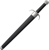Legacy Arms Knight's Riding Sword SL7051 - Satin 5160 Carbon Steel Blade, Steel Guard, Black Leather Scabbard by Legacy Arms
