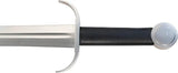 Legacy Arms Knight's Riding Sword SL7051 - Satin 5160 Carbon Steel Blade, Steel Guard, Black Leather Scabbard by Legacy Arms
