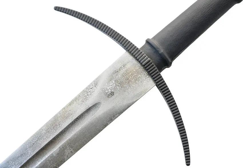 Kingston Arms Bastard Sword SM22501 - Antique Finish 1566 Steel Blade With Black Leather Wrapped Handle by Kingston Arms