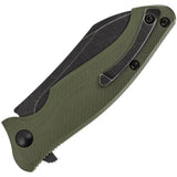 Steel Will Nutcracker F24 Linerlock Green F24-33 by Steel Will