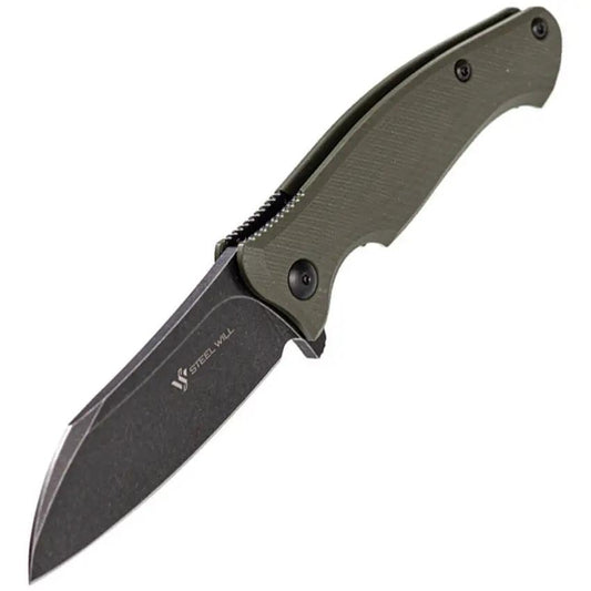 Steel Will Nutcracker F24 Linerlock Green F24-33 by Steel Will