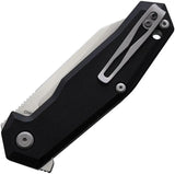 Steel Will Tenet 2 Linerlock - D2 Satin Blade, Black G10 Handle, Extended Tang, Lanyard Hole by Steel Will
