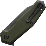 Steel Will Tenet 2 Linerlock - OD Green G10 Handle D2 Blade Compact EDC Knife With Pocket Clip by Steel Will