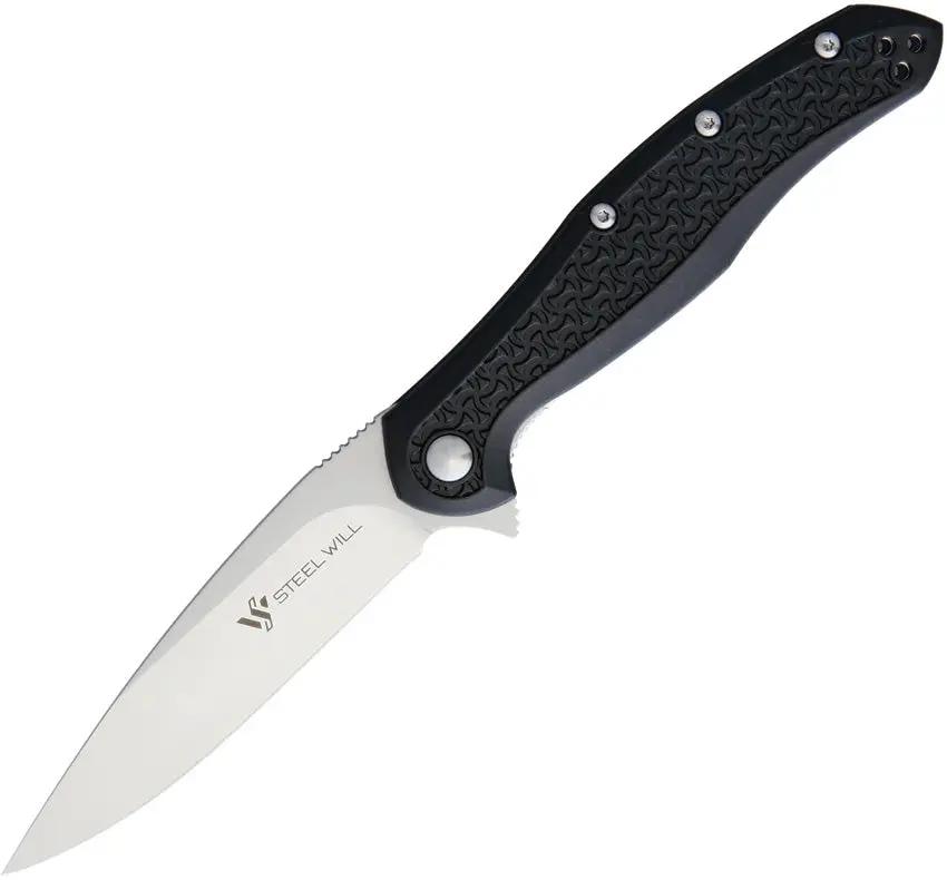 Steel Will Intrigue Mini Linerlock Black F45M-11 by Steel Will