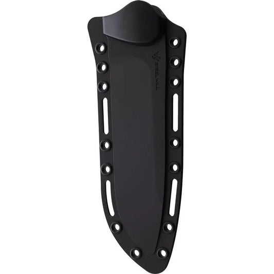 Steel Will Roamer R300 Fixed Blade - 6.25 Inch Black D2 Tool Steel Drop Point Blade, Full Tang, Black TPE Handle by Steel Will