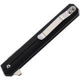 Summit Gear Linerlock Black G10 60.01.3200520 - 4.5 Inch Closed, 3.63 Inch Satin Blade, Extended Tang, Pocket Clip by Summit Gear
