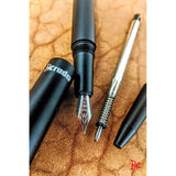 Krudo Ink Pen With Fountain Nib PKMP388 - Aluminum Body With Pocket Clip And Dual Ballpoint And Fountain Nibs by Krudo