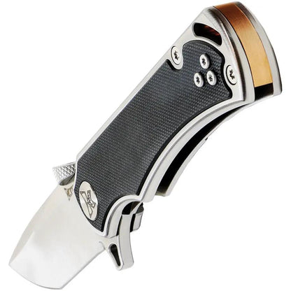 Krudo Karsino 10 LTE Framelock Knife - Satin 8Cr13MoV Blade With Black G10 Handle by Krudo