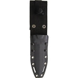 Krudo Manikomio Fixed Blade Knife - 11 Inch, 5 Inch Black Partially Serrated 9Cr18MoV Blade, Black G10 Handle by Krudo
