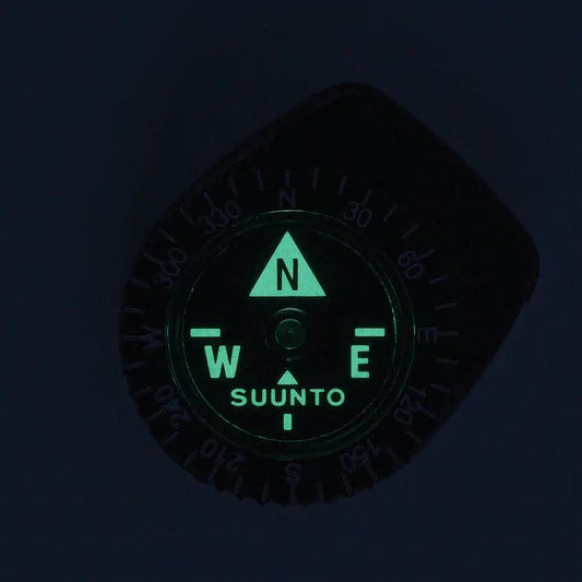 Suunto Clipper LB NH Compass - Jewel Bearing, Rotating Bezel, Clip Attachment, Liquid Filled, Luminescent Markings by Suunto