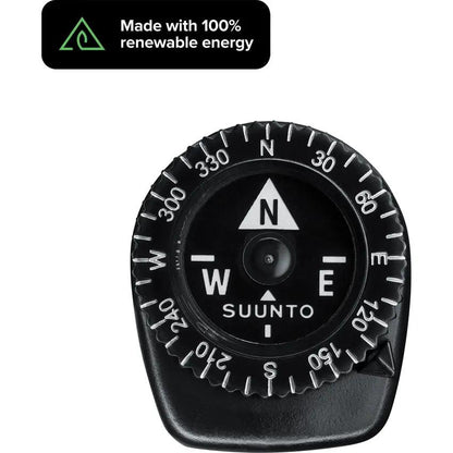 Suunto Clipper LB NH Compass - Jewel Bearing, Rotating Bezel, Clip Attachment, Liquid Filled, Luminescent Markings by Suunto