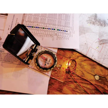 Suunto MC-2 NH USGS Mirror Compass - Stable Needle, Adjustable Declination, Sighting Mirror, Protractor by Suunto