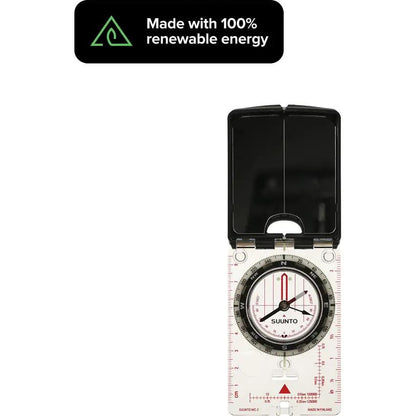 Suunto MC-2 NH USGS Mirror Compass - Stable Needle, Adjustable Declination, Sighting Mirror, Protractor by Suunto