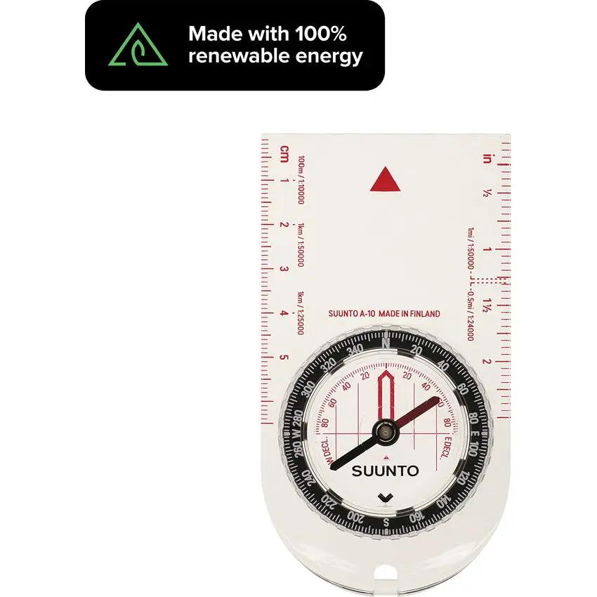 Suunto A-10 NH Compass - Highly Stable Polarity Resistant Needle With Map Protractor And Liquid Filled Capsule by Suunto