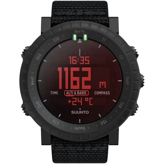 Suunto CORE Alpha Stealth Watch - Altimeter Barometer Compass Depth Meter 10m Declination And Night Vision Backlight by Suunto