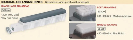 Lansky SOBHA Black Hard Arkansas Hone Stone For Lansky Sharpening Systems For Premium Knife Enthusiasts And Pros by Lansky
