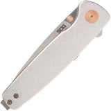 SOG Twitch III Linerlock Knife Rose Gold Accents - 3-Inch Satin 154CM Blade For EDC Enthusiasts by Sog